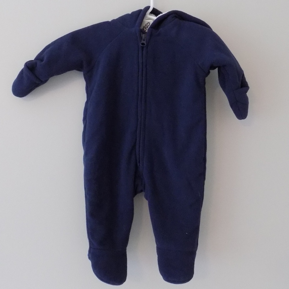 Old Navy Baby Boys Fleece Bunting 0-3 months EUC